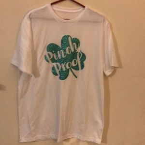 Shamrock Glitter Shirt Size Large